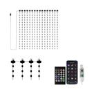 Luzes De Cortina LED Inteligentes RGB À Prova d'Água Com Controle Por Aplicativo, Luzes De Fada DIY