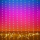 Luzes de cortina LED KepStars 3x3m 300 RGB que mudam de cor