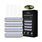 Luzes De Deck Solares À Prova d'Água, Pacote Com 4 Luzes LED Para Escadas, Corrimão, Cerca, Quintal,