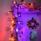 Luzes de decoração de Halloween PALONMY Willow Vine Twig 72 LED