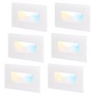 Luzes de degrau LEONLITE White 5CCT 3.5W 150LM 2700K-5000K 120V