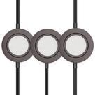 Luzes de disco LED GETINLIGHT IN-0107-3-BZ giratórias reguláveis 2700K