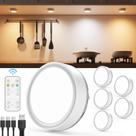 Luzes de disco recarregáveis Vloee 1600mAh com controle remoto Luzes de disco recarregáveis Vloee 1600mAh com controle remoto