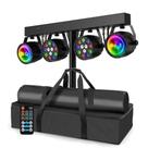 Luzes de Discoteca DJ Telbum 4 em 1 LED DMX512 Ativadas por Som Luzes de Discoteca DJ Telbum 4 em 1 LED DMX512 Ativadas por Som