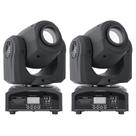 Luzes de DJ com cabeça móvel ZKYMZL 25W LED x2 - 8 Gobos 8 cores
