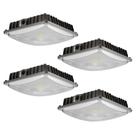 Luzes de dossel LED JC-LGL 60W 8400LM 5000K IP65, pacote com 4