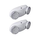 Luzes de emergência CM MZY com bateria Backup 2 LED ajustável