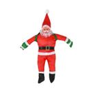 Luzes de Escada LED para Decoração de Natal - Papai Noel Escalada