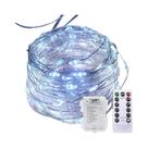 Luzes De Fada LED Prateadas Com Controle Remoto Para Decoração De Casamento, Natal, Guirlandas E Luzes De Fada LED Prateadas Com Controle Remoto Para Decoração De Casamento, Natal, Guirlandas E
