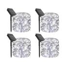 Luzes De Fada LED Solares À Prova d'Água Para Exterior, 4 Peças, Cordão De 22/32M, Lâmpada