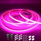 Luzes de faixa de LED LEDENET COB rosa 480LEDs/m 5m à prova d'água