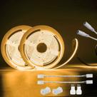 Luzes de faixa de LED PAUTIX COB 15m 504 LEDs/m branco quente 2700K