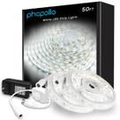 Luzes de faixa LED phopollo 50 pés 6500K reguláveis brancas 24V