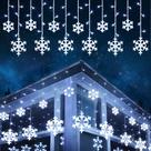 Luzes de floco de neve de Natal Toodour 17,22 pés 264 LED ao ar livre