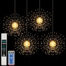 Luzes de fogos de artifício Soarling 200 LED ao ar livre com 8 modos remotos