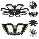 Luzes de garagem LED Aoretic 200W 20000LM 6500K 8 painéis, pacote com 2