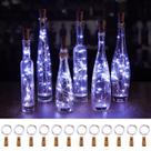 Luzes de garrafa de vinho Brightown, pacote com 10, 20 LED à prova d'água
