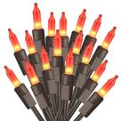 Luzes de Halloween ODEETRONIC Laranja 6,6 m 100% incandescentes