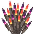 Luzes de Halloween ODEETRONIC Roxo Laranja 6,6 m 100 lâmpadas