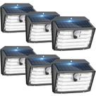 Luzes de movimento solar CLAONER, pacote com 6, IP65, impermeável, 3 modos