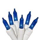 Luzes de Natal 612 Vermont 100 azul sobre fio branco 6m