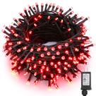 Luzes de Natal Brizled Red 24m 240 LED impermeáveis 8 modos