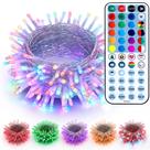 Luzes de Natal Brizled RGB 66 pés 200 LED com controle remoto à prova d'água Luzes de Natal Brizled RGB 66 pés 200 LED com controle remoto à prova d'água
