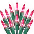 Luzes de Natal Dirnun 100 rosa 6 m incandescentes UL 120V