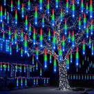 Luzes de Natal JOYIN Meteor Shower 8 tubos 192 LEDs