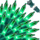 Luzes de Natal LAMPHOME Super-Bright Green 63,8 pés 300 LED