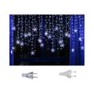 Luzes De Natal LED À Prova d'Água De 3,2M Com Flocos De Neve, Luzes De Cortina Pisca-Pisca Para Luzes De Natal LED À Prova d'Água De 3,2M Com Flocos De Neve, Luzes De Cortina Pisca-Pisca Para