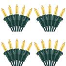 Luzes de Natal LED Brizled 100 LED 33 pés, branco quente x4 Luzes de Natal LED Brizled 100 LED 33 pés, branco quente x4