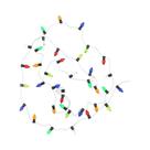 Luzes De Natal Miniatura Multicoloridas Em Escala 1:12 Para Decoração De Casinha De Bonecas, Luzes Luzes De Natal Miniatura Multicoloridas Em Escala 1:12 Para Decoração De Casinha De Bonecas, Luzes
