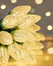 Luzes de Natal SURAIELEC C9 - 100 LEDs Brancas Quentes - 20m para Exteriores
