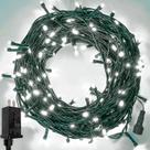 Luzes de Natal YIQU 10m 100 LED Cool White Waterproof