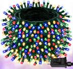 Luzes de Natal YIQU 800 LED 80m impermeáveis multicoloridas