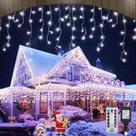 Luzes de Natal Yiylunneo Icicle 1008 LED 30m 8 modos