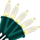 Luzes de Natal YULETIME Warm White LED 33 pés 100 unidades