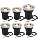 Luzes de paisagem SUNRIVER 1W 12V-24V IP67 à prova d'água (pacote com 6)