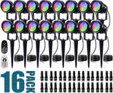 Luzes de paisagem SUNVIE RGB 12W, pacote com 16 mudanças de cor