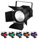 Luzes de palco DJXFLI 200W COB RGBWA UV 6 em 1 com portas de celeiro