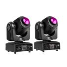 Luzes de palco Moving Head 60W 8 Gobos 8 cores 11 canais x2