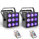 Luzes de par alimentadas por bateria OPPSK 54W 6IN1 RGBWA+UV x2