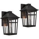 Luzes de parede externas Darkaway 14" de alumínio, 2 peças à prova d'água