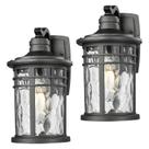 Luzes de parede externas Darkaway Waterproof Glass Candelabros
