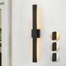 Luzes de parede externas JOKAONOTL LED preto atualizado 86 cm 3000K-5000K