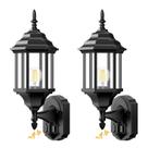 Luzes de parede externas Redluck Sensor de movimento de 40 cm à prova d'água