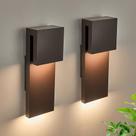 Luzes de parede externas Tarentlight, pacote com 2 unidades, 3000 K, bronze, IP65