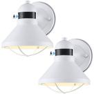 Luzes de parede LED para exteriores LONEDRUID, pacote com 2 sensores de movimento IP65