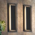 Luzes de parede LED para exteriores tewei 40cm Matte Black 3000K 12W 120V